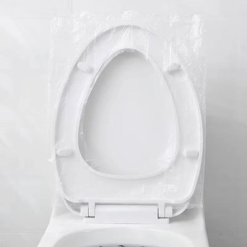 50Pcs Eco-Friendly Disposable Toilet Seat Covers - Waterproof, Non-Slip, and Individually Wrapped for Ultimate Hygiene on the Go